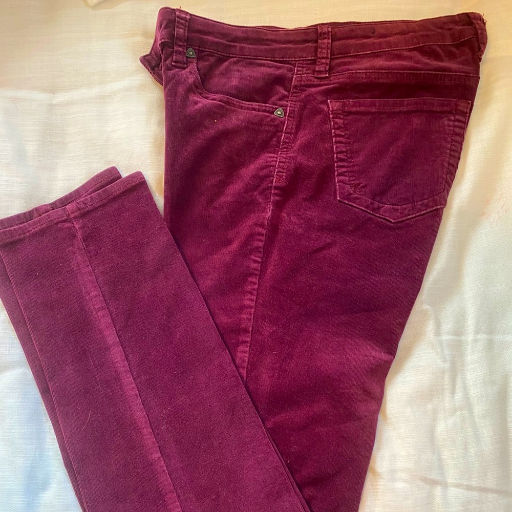 Wine Kut from Kloth Corduroy Skinny Pants